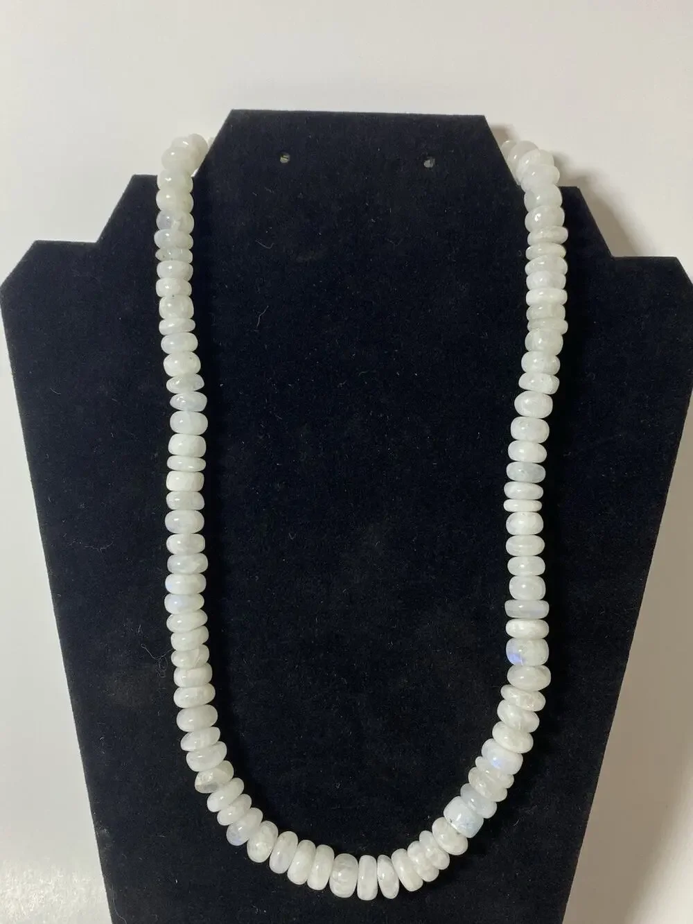 Moonstone Single Strand Beaded Necklace